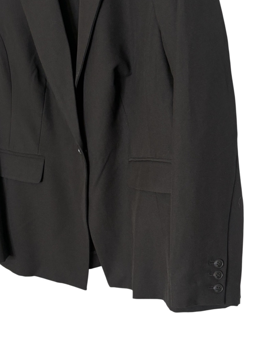 NWT Lane Bryant The Perfect Drape One-Button Blazer Black • Size 16 • $120 - Picture 5 of 13
